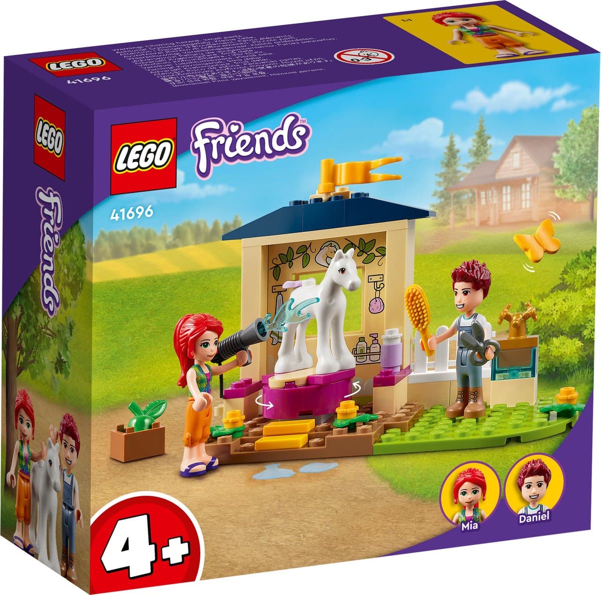 LEGO Friends Ponywasstal: bouwset met paardenverzorging voor kids thumbnail 2