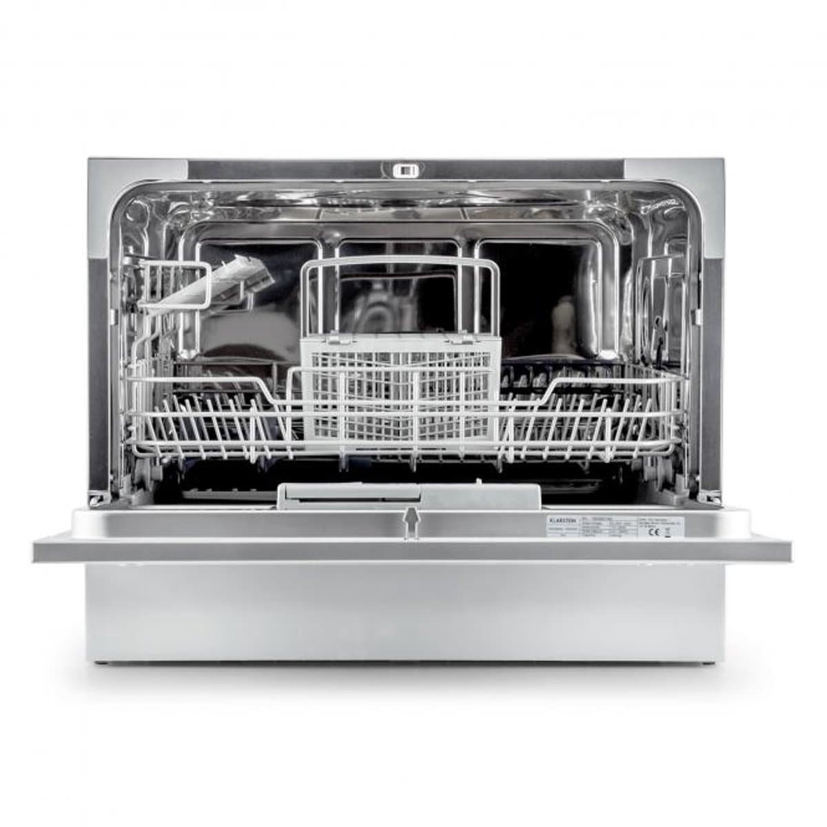 Klarstein Vaatwasser Mini voor 6 Gedecke, Leiser vaatwasser klein met 6 spoelprogramma's, Kleiner Tisch vaatwasser voor Zuhause, kantoor en Camping, vaatwasser Mini met Wasseranschluss - Tafelvaatwasser - 6 Maatgedekken 49 dB 45 cm 1380W thumbnail 4