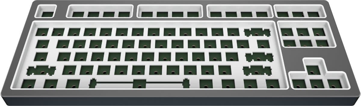 Dark Project - KD87B LTD Aluminum Cloud Grey - Mechanisch Bedraad Toetsenbord - Barebones thumbnail 3
