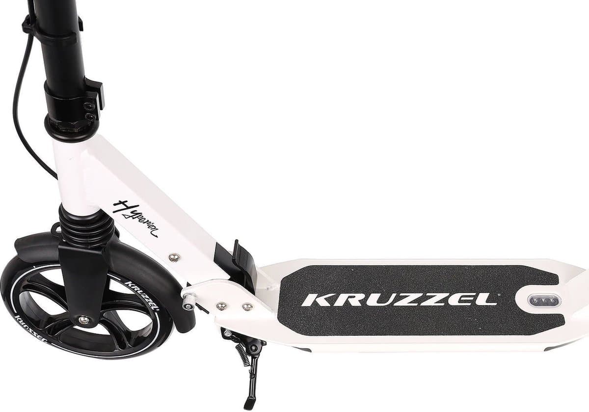 Kruzzel Hyperion City Scooter - Step voor volwassenen - Opvouwbaar - Vering - Schijf rem - 100kg - Autoped - Grote wielen - Wit thumbnail 6