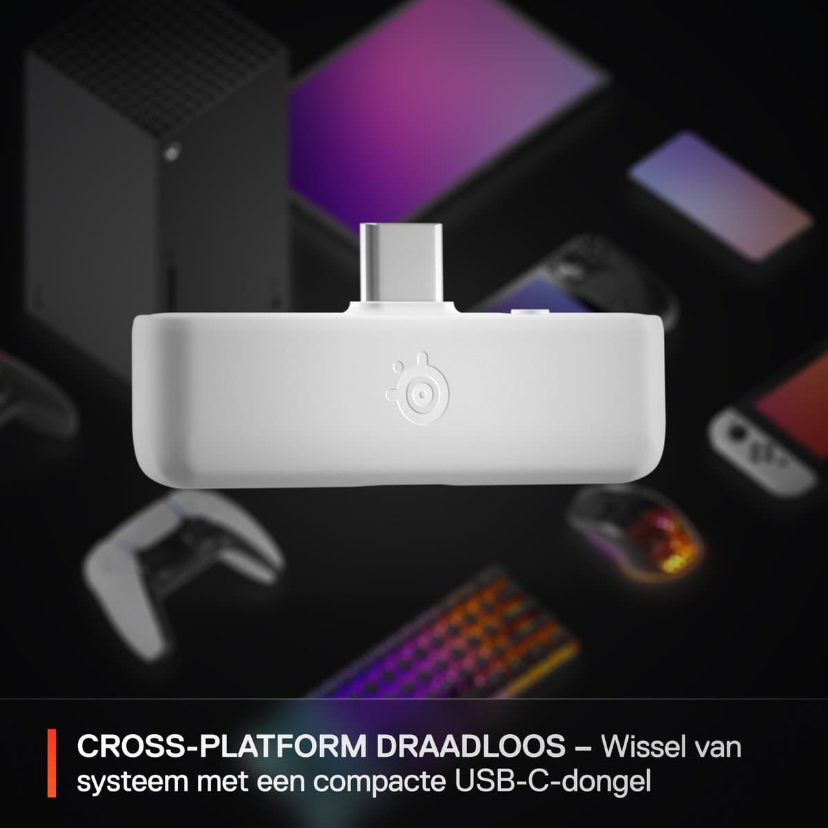 SteelSeries Arctis Nova 5X Wireless - Draadloze Gaming Headset - 60 uur accuduur - Xbox, PlayStation, PC, Switch & Mobiel - Wit thumbnail 3