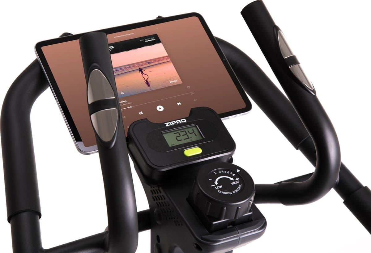 ZIPRO CLIMBER - Crosstrainer & Stepper 2-in-1 - Magnetisch - 120kg Belasting - Compact - Hartslag - Groen/Zwart thumbnail 8