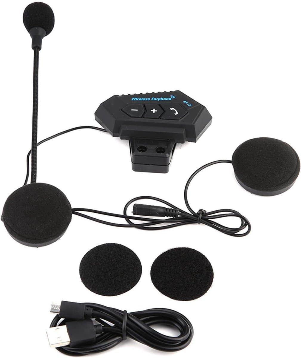 CCYLEZ Helm BT-headset Hifi-hoofdtelefoon Handsfree Bellen Ondersteuning voor Motorliefhebbers Zwart thumbnail 4