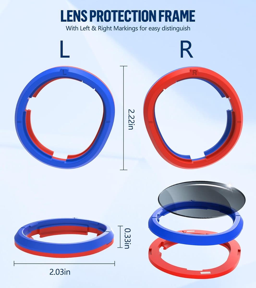 VR Magnetische Frame Bril Spacer voor Oculus/Meta Quest 3, Lenzen Insert Bril Lens Protector Accessoires, Anti Krassen Glas Spacer Bescherming voor Oculus Quest 3 Headset thumbnail 7