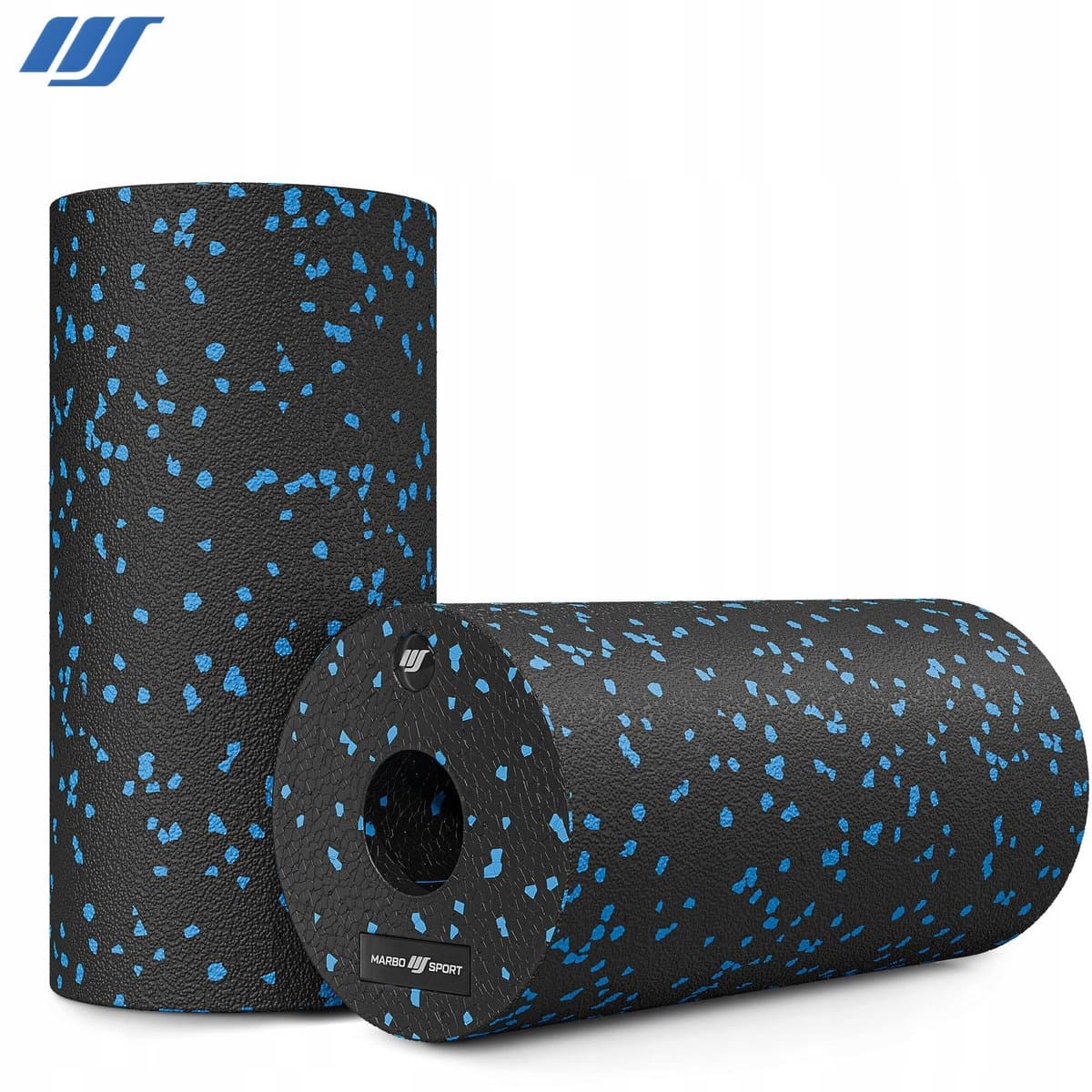 Marbo Sport - Massage roller - Foam Roller - MSR-EPP-30-BLACK-BLUE - EPP foam roller - 30 cm - Voor spierherstel en fascia massage - zwart-blauw thumbnail 5
