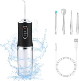 Productfoto van Draadloze elektrische waterflosser - 3 modi en 4 spuitkoppen