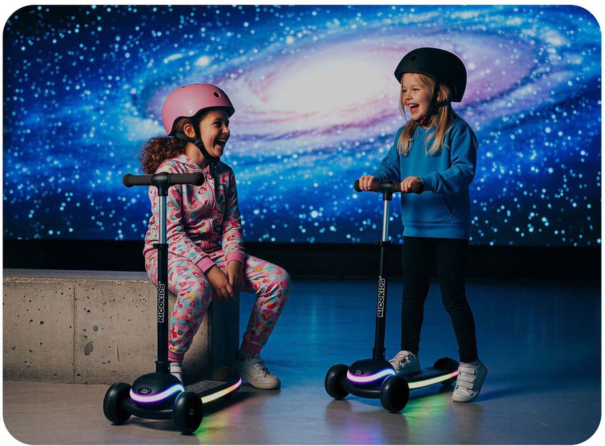 RicoKids Leddi - Kinderstep - LED Dek - Zwart - Drie Wielen thumbnail 4