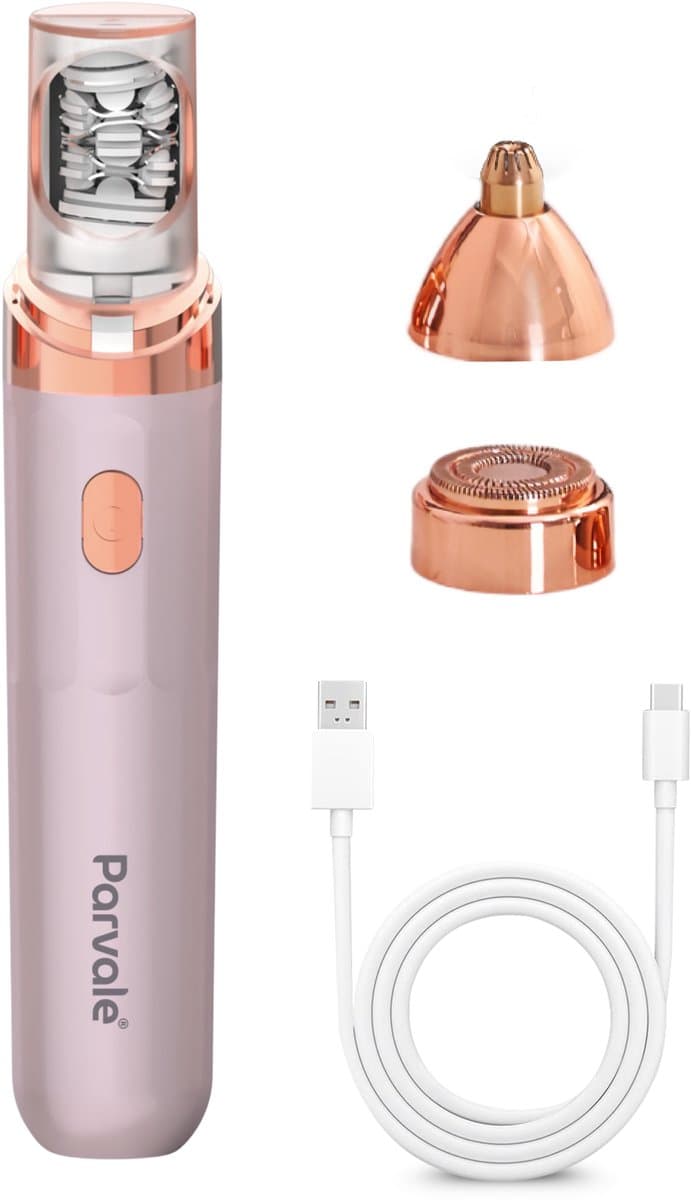 Parvale® 3 in 1 Epilator SilkPro - Epileerapparaat Dames - Epilator - Gezichtsepilator Vrouw - Gezichtsontharing Dames - Epilator Gezicht - Epilator Dames - Gezichtsepilator dames