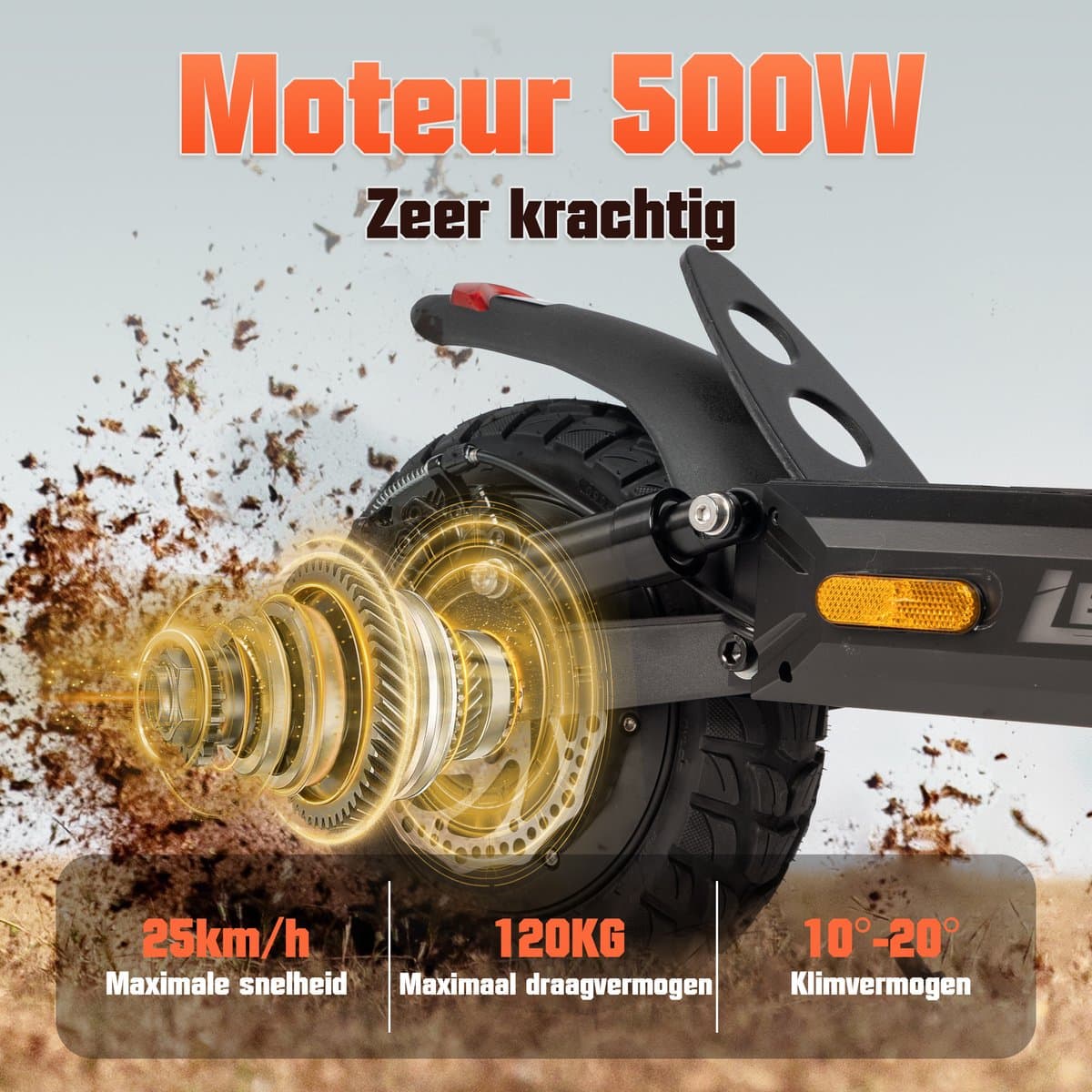 LEAWIN T4 E-Step: 873 Wh accu, 60 km bereik, 500W thumbnail 6