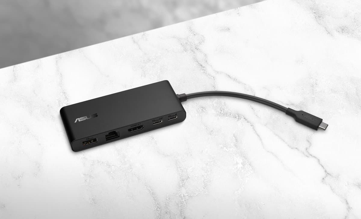 ASUS Dual 4K USB-C Dock DC201 - Laptop-dockingstation - Bedraad - USB 3.2 Type-C - Zwart thumbnail 5
