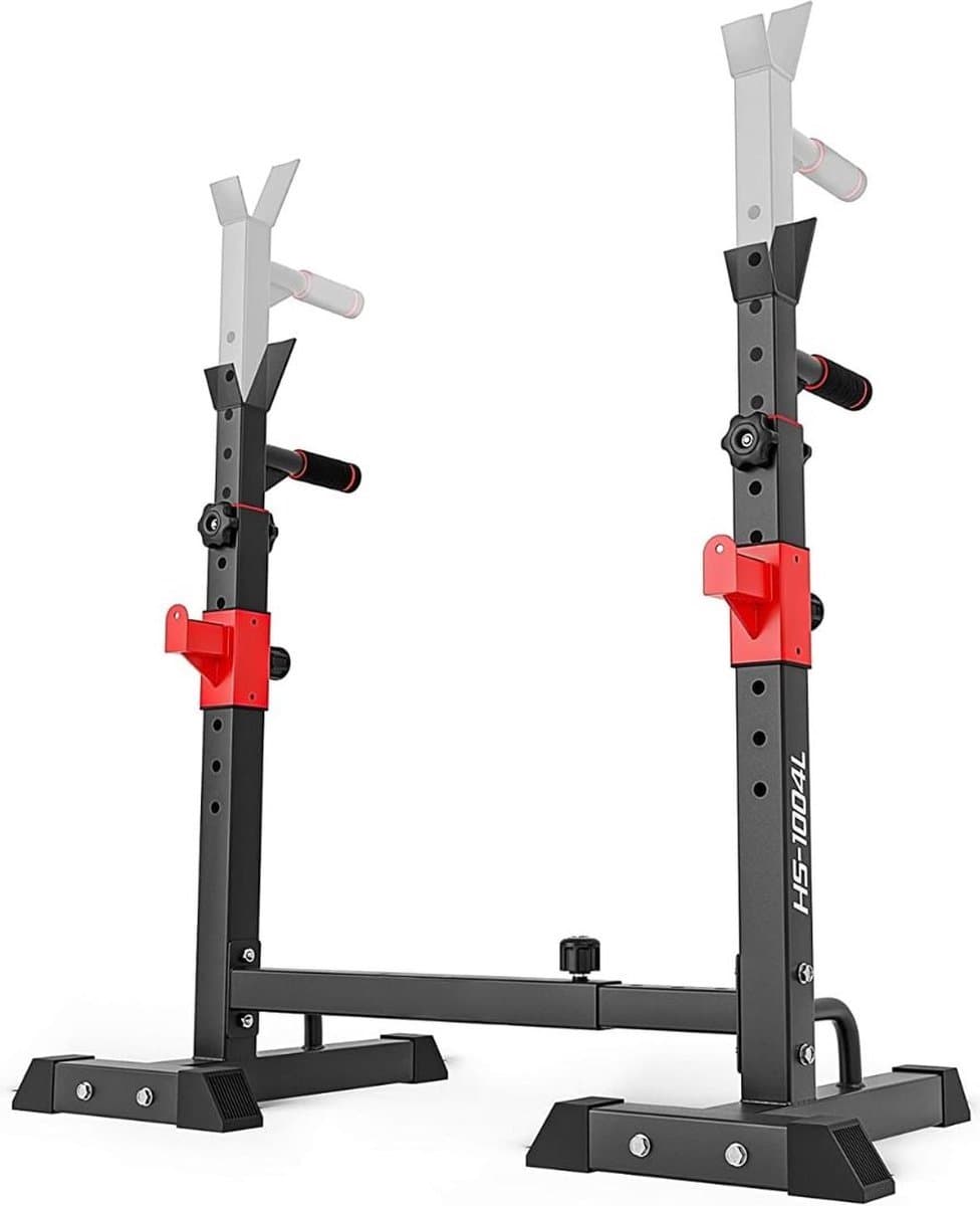 Thuys – Squat Rack – Power Rack – Haltersteunen – Half Rack – 41 x 49 x 145cm – Zwart thumbnail 6