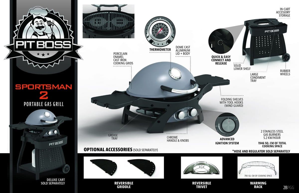 Pit Boss Sportsman 2 Tafelgrill thumbnail 8