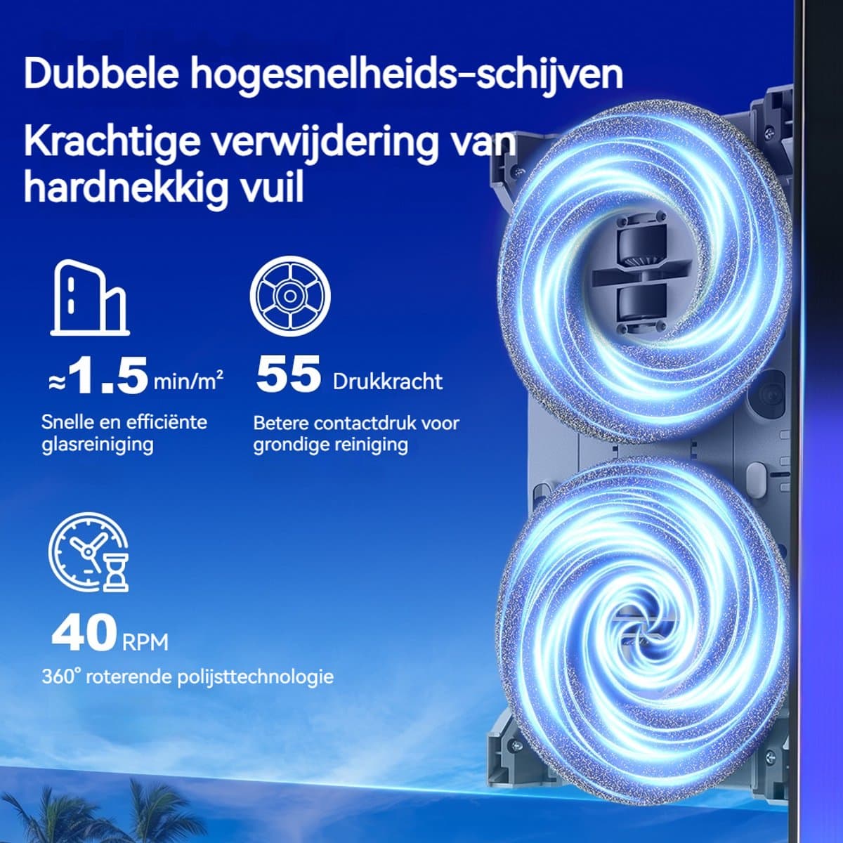 LIECTROUX G8 Raamrobot – Snelle Reiniging, Dubbele Waterspray, Bionische Wisser, AI Navigatie en Randdetectie thumbnail 6