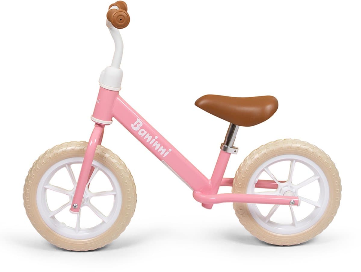 Baninni Loopfiets 2 - 5 Jaar Lola Roze - Wit thumbnail 4