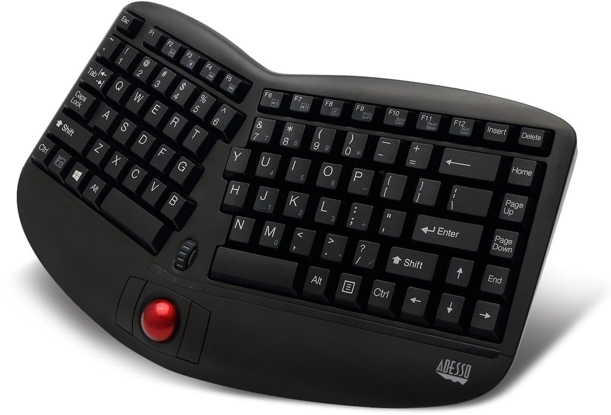 Adesso Tru-Form Media 3150 Ergonomisch Toetsenbord | Trackball keyboard thumbnail 8