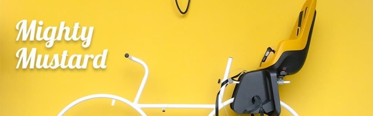 Bobike One Mini voorzitje - Mighty Mustard - fietsstoeltje - kinderzitje - voorzitje - fietszitje - voor fiets of e-bike thumbnail 5