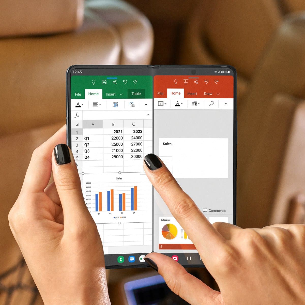 Samsung Galaxy Z Fold4 19,3 cm (7.6") Drievoudige SIM Android 12 5G USB Type-C 12 GB 256 GB 4400 mAh Zwart thumbnail 3
