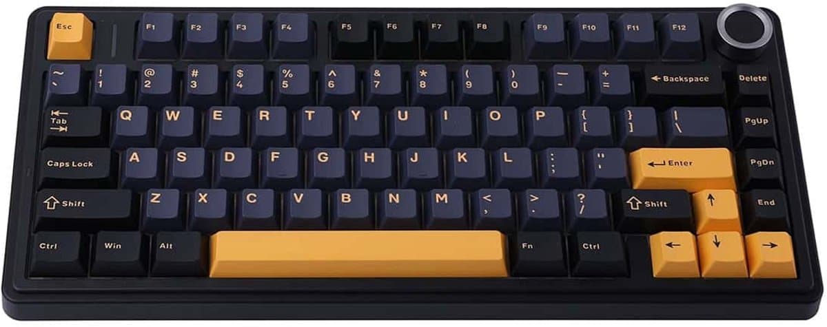 EPOMAKER x AULA F75 Zwart LEOBOG Icevein Switch RGB Draadloos Hotswap Mechanisch Gaming Toetsenbord thumbnail 8