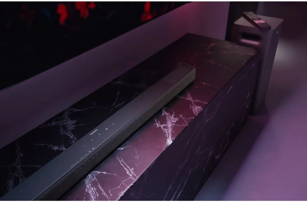 PHILIPS TAB8301/10 - 3.1.2-kanaals Soundbar - Draadloze Subwoofer - 380W Vermogen - Dolby Atmos - DTS:X - DTS Virtual:X - Bluetooth 6.0 LE Audio - HDMI eARC - Gun Metal thumbnail 8