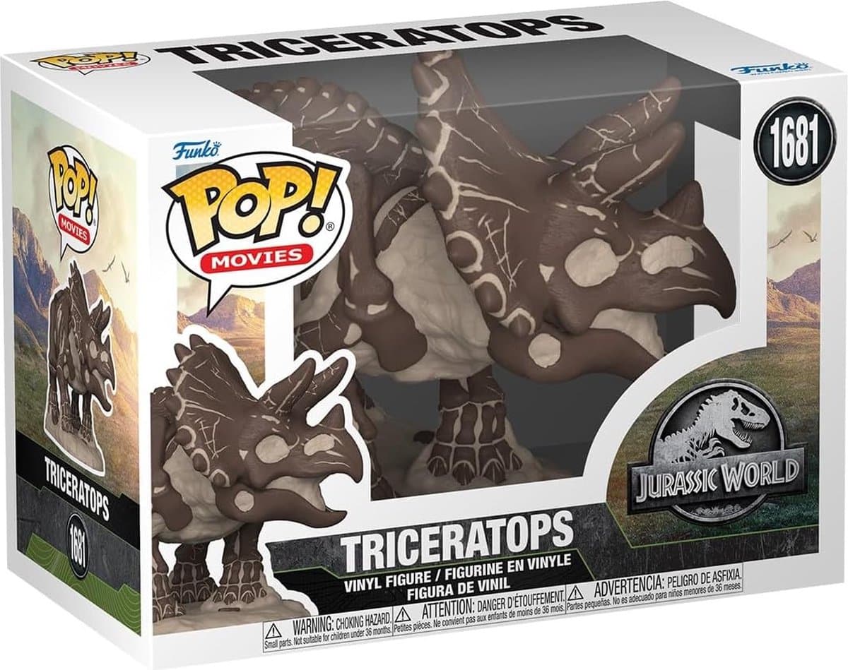 Funko Pop! Triceratops Fossil Jurassic World thumbnail 4