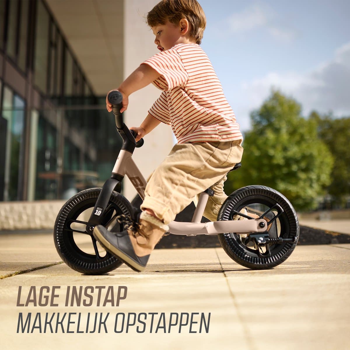 BERG MOOV10 Loopfiets - 2+ jaar - 10 inch - Lichtgewicht - Anti-lek EVA Banden - Verstelbaar Stuur en Zadel - Sand Beige thumbnail 6