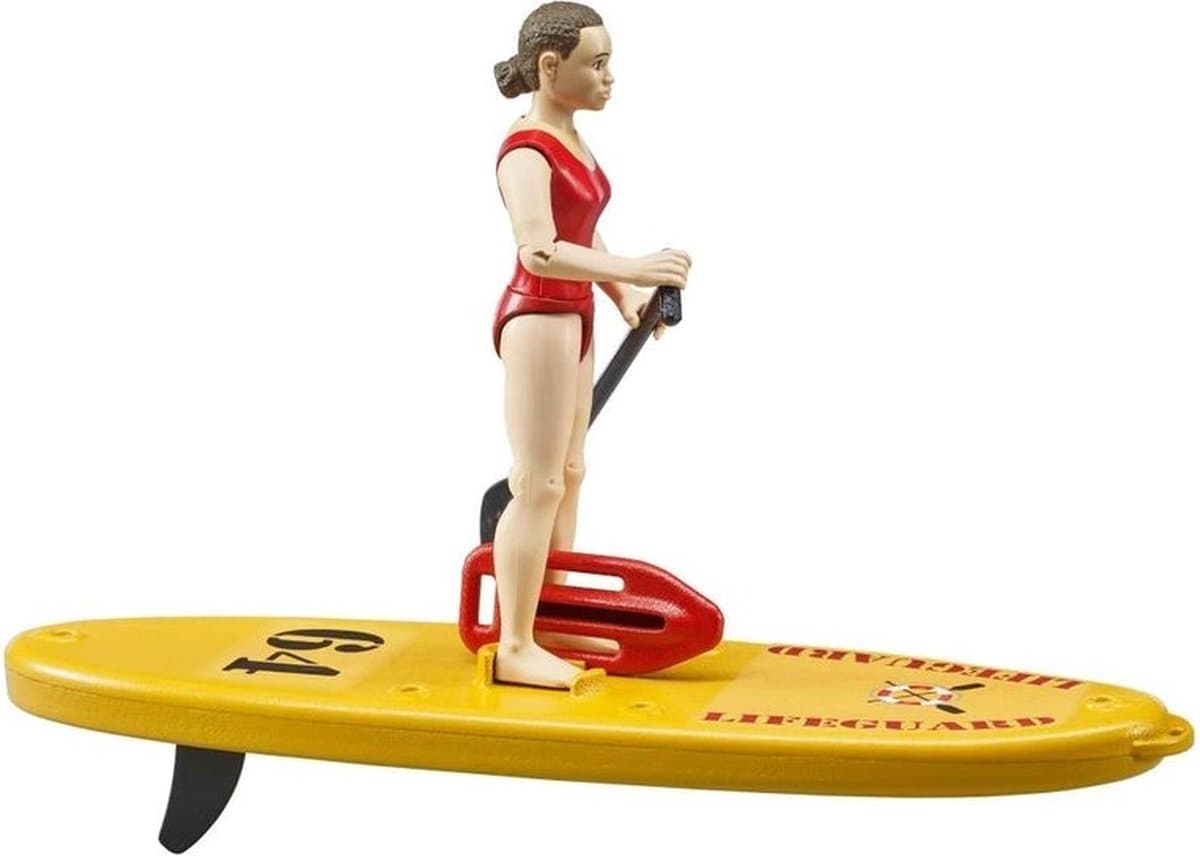 Bruder bworld Strandwacht met SUP board speelfiguur thumbnail 5