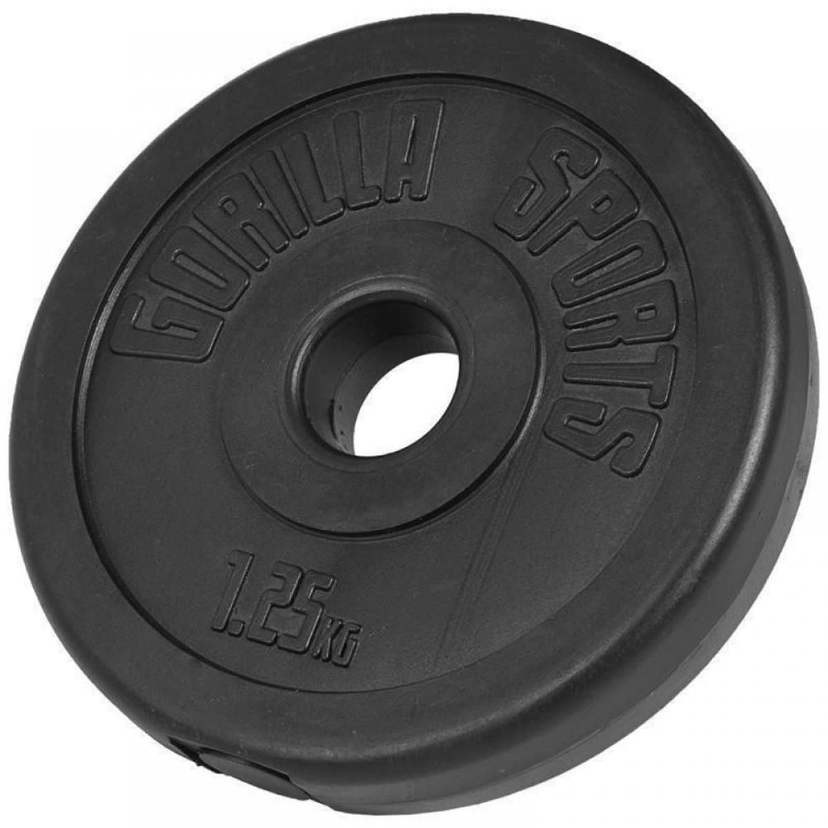 Gorilla Sports Triceps trainer set 35 kg - 30 mm - Kunststof - Gewichten met Halter thumbnail 6