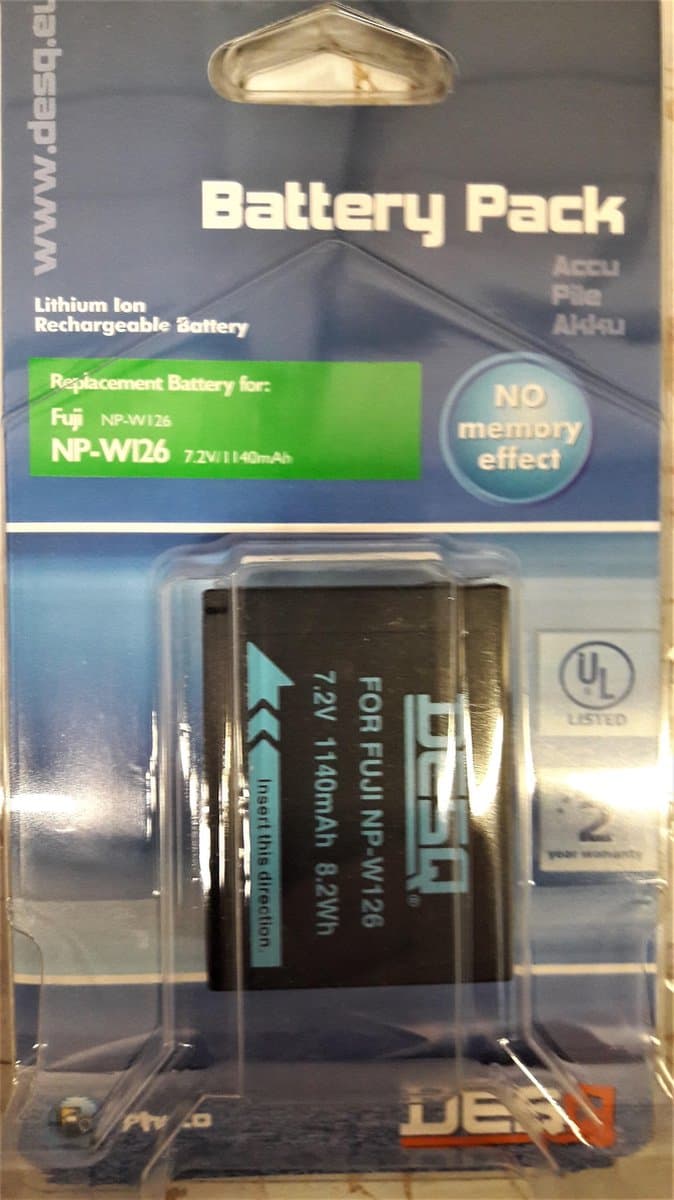 Desq Photo Accu Fuji NP-W126 7,2 V 1140mAh