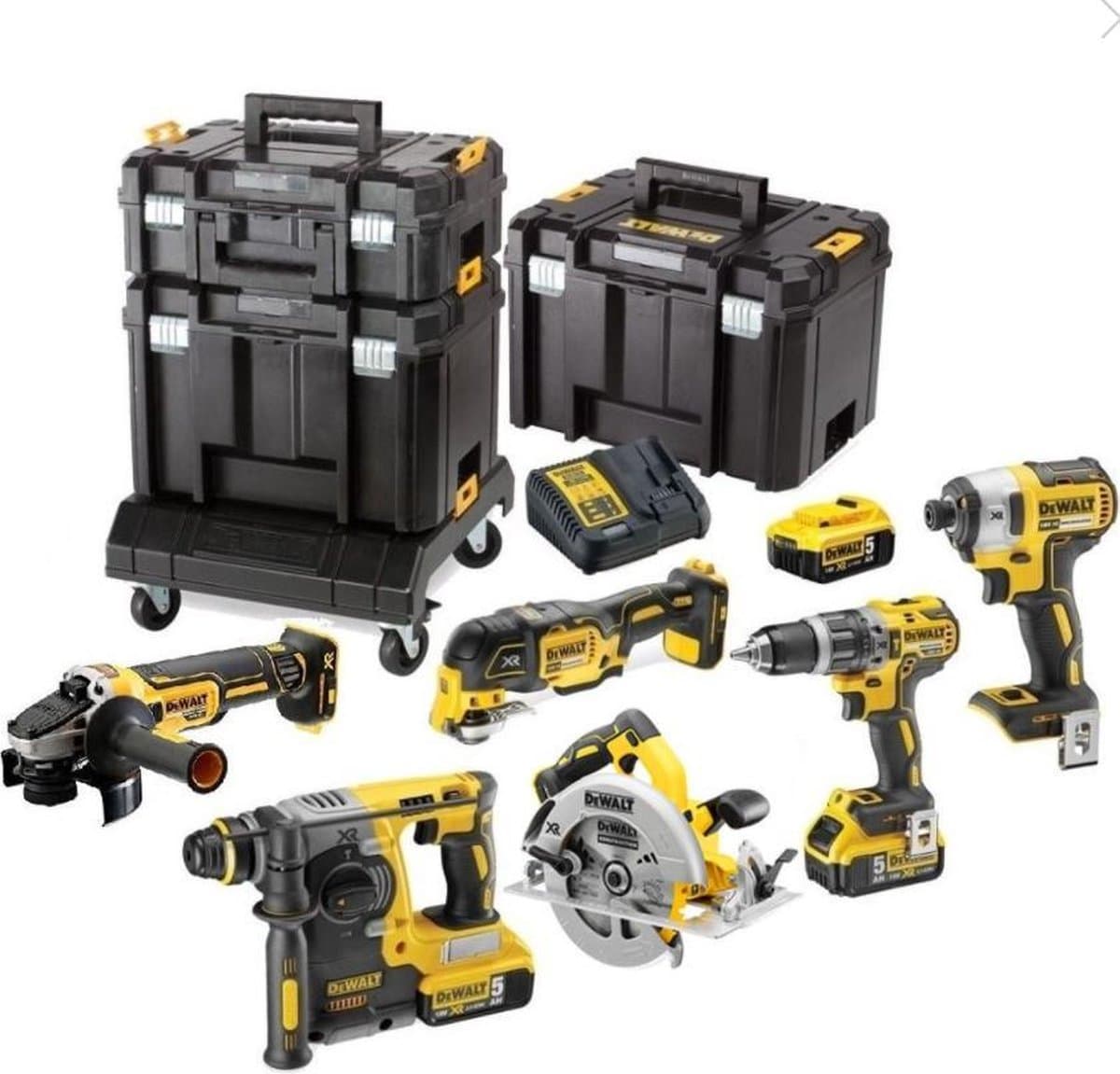 DeWALT DCK685P3T Accu combiset 6-delig 18V XR 5.0Ah in TSTAK