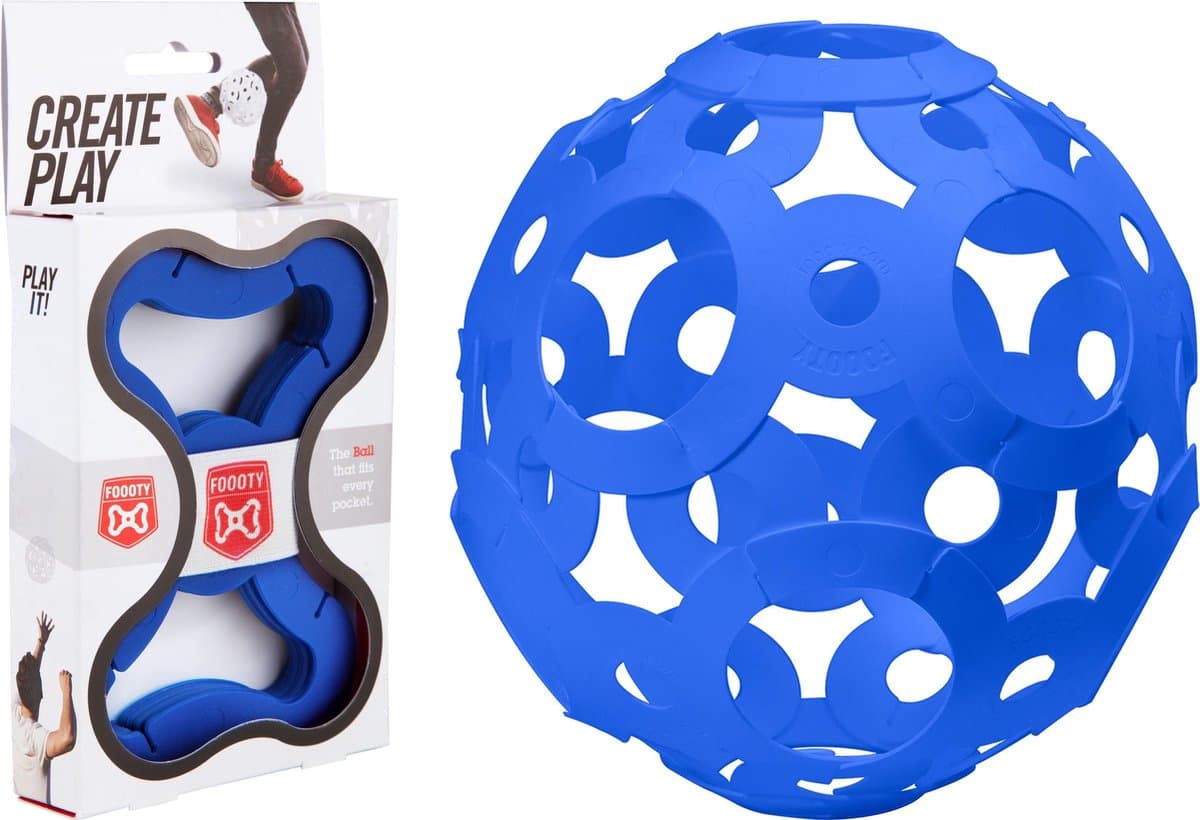 SmartGames FOOOTY PACK blauw bal - 10 elementen, meerdere vormen - afbeelding 1