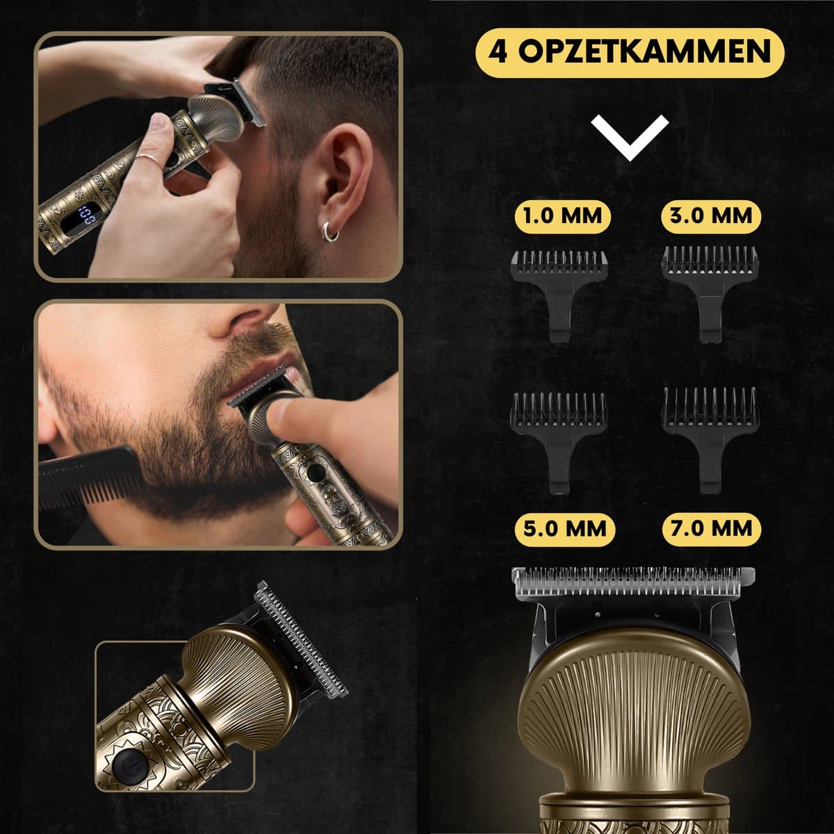 Sansbeauté 2-in-1 Baardtrimmer Mannen - Trimmer voor Baard en Lichaam - Incl. 2 opzetstukken - Bodygroomer Mannen - Bodytrimmer Heren - Haar trimmer - Tondeuse - 0.5-15MM - Neus en Oor - Trimapparaat - Baard Machine thumbnail 8