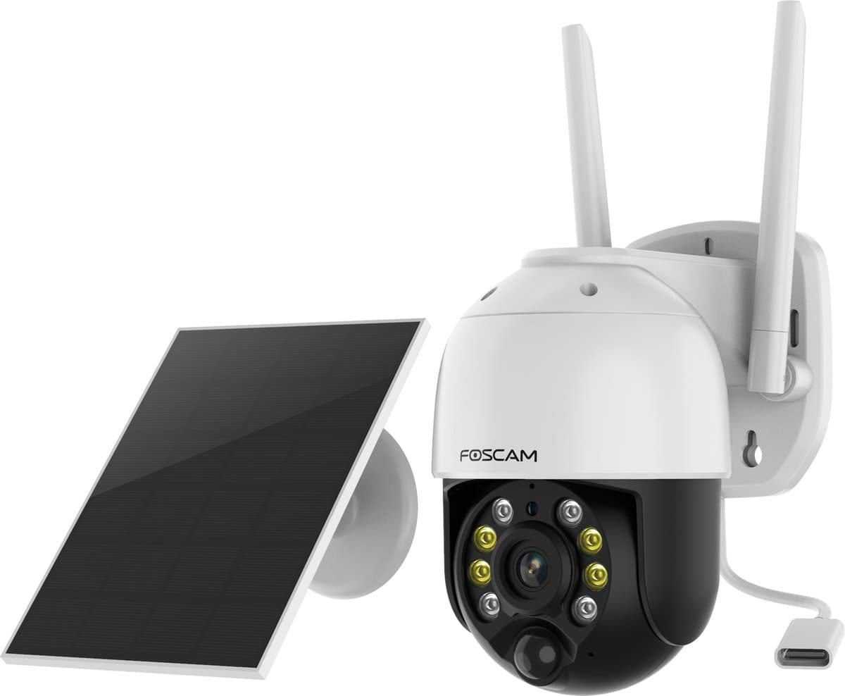 Foscam B4: draadloze 2K camera met zonnepaneel en pan/tilt