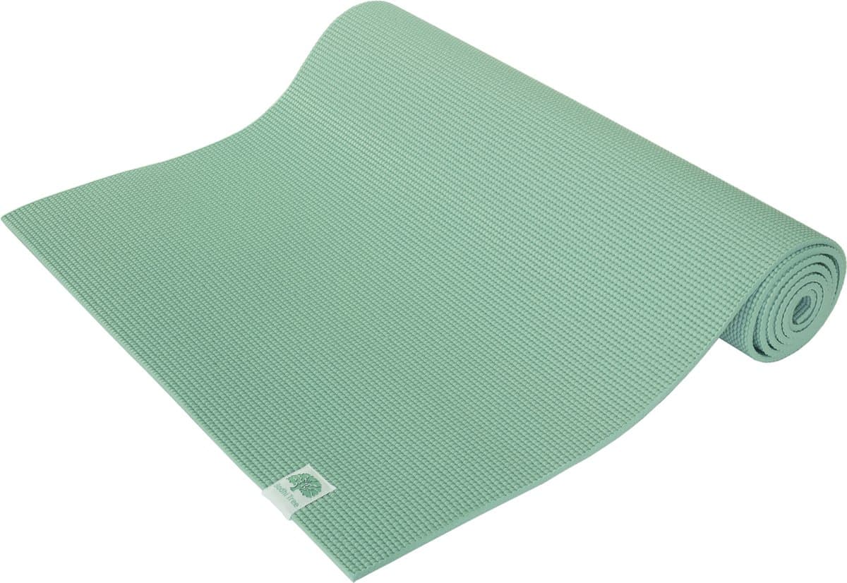 Bodhi Tree Yogamat 6 mm (183 × 61 cm) - Extra dik & antislip - Inclusief draagriem - Mint Groen thumbnail 7