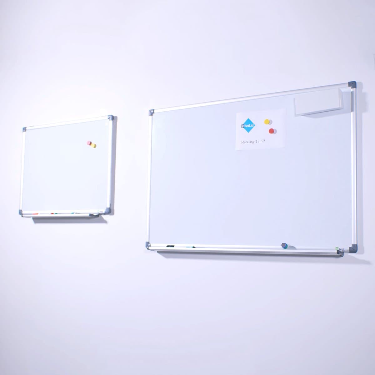IVOL Whiteboard 90x180cm - Magnetisch - Gelakt staal - Met montagemateriaal thumbnail 5