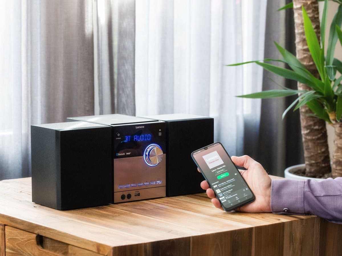 Lenco MC-150 - Stereo set met DAB, Bluetooth®, AUX en USB-aansluiting - Zwart thumbnail 6