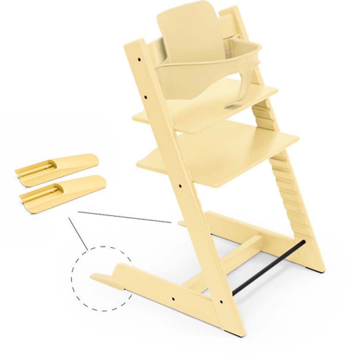 Stokke Tripp Trapp Baby Set2, Lemon Yellow - Maak van de Tripp Trapp-stoel een kinderstoel - Afneembare zitting voor 6-36 maanden - Past bij Tripp Trapp-modellen van na mei 2006 thumbnail 4