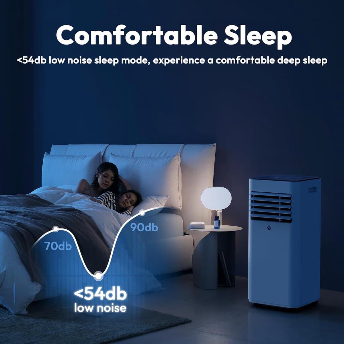 Mobiele airco 10000 BTU – 3-in-1 met ontvochtiger, afstandsbediening, timer en raamkit – tot 42 m² thumbnail 8