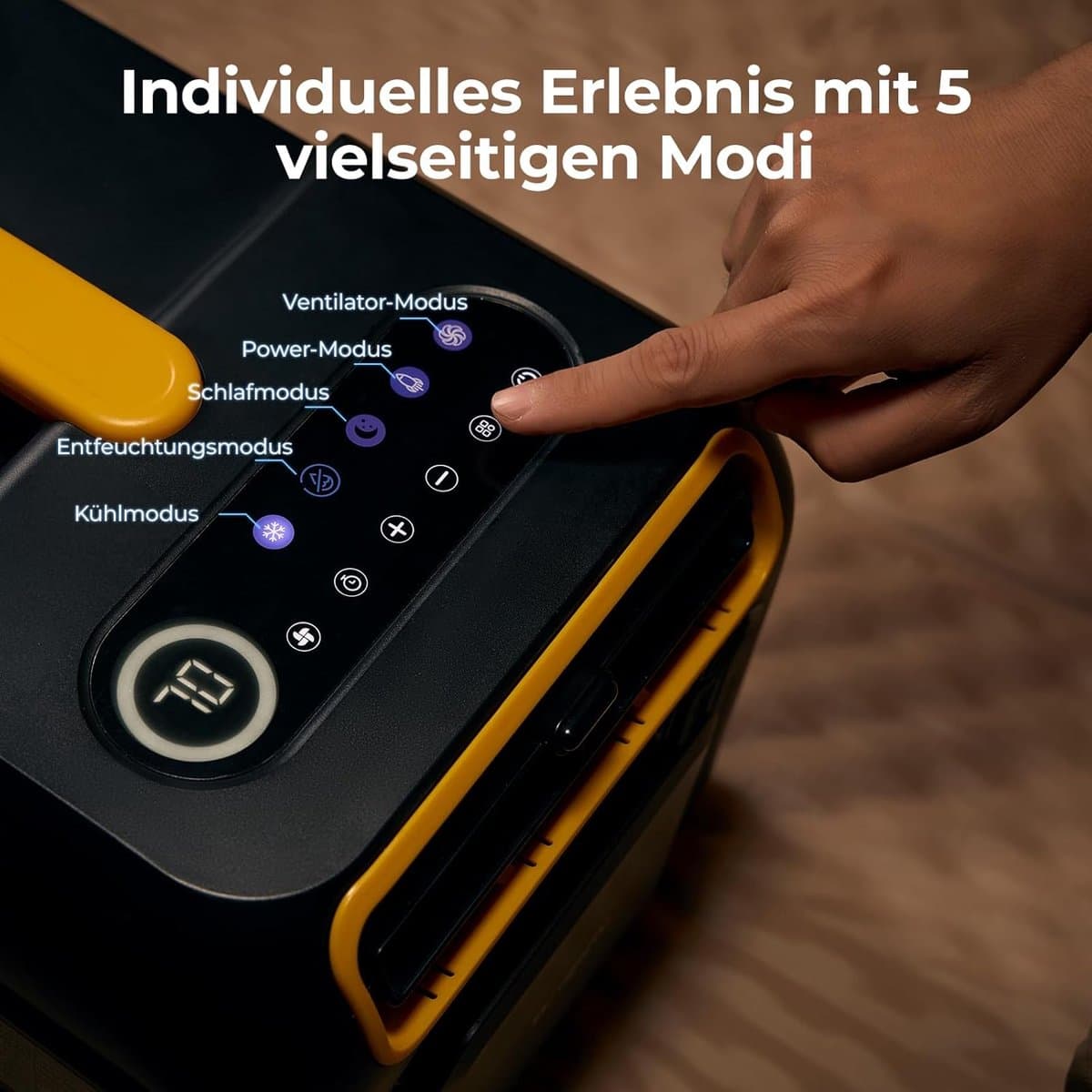Draagbare airco met app - mobiele camping airconditioner 5-in-1 3500 BTU voor tent en camper thumbnail 8