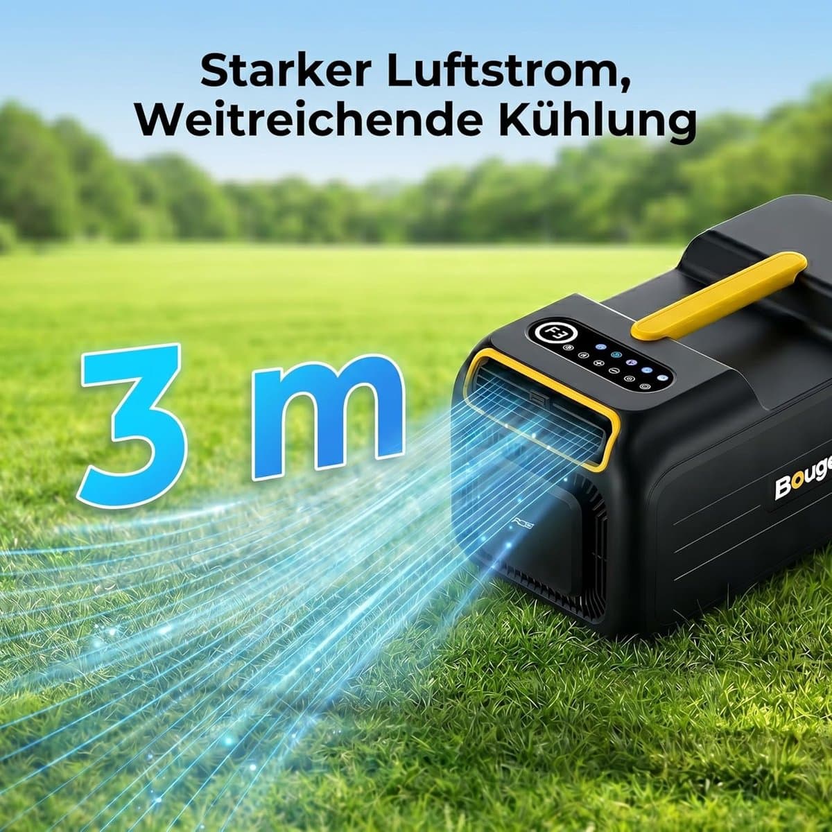 Draagbare airco met app - mobiele camping airconditioner 5-in-1 3500 BTU voor tent en camper thumbnail 3