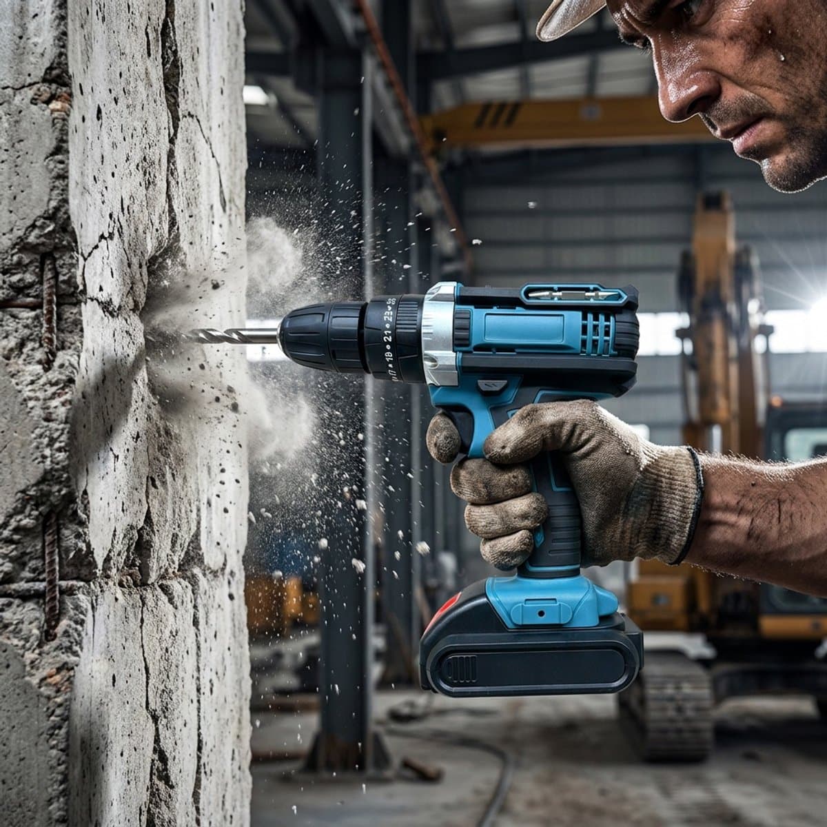Makita-look Accuboormachine 21V Set – 2 Accu's, Snellader, 45 Nm Koppel, Sleutelloze Boorkop en 24-Delige Accessoireset thumbnail 7