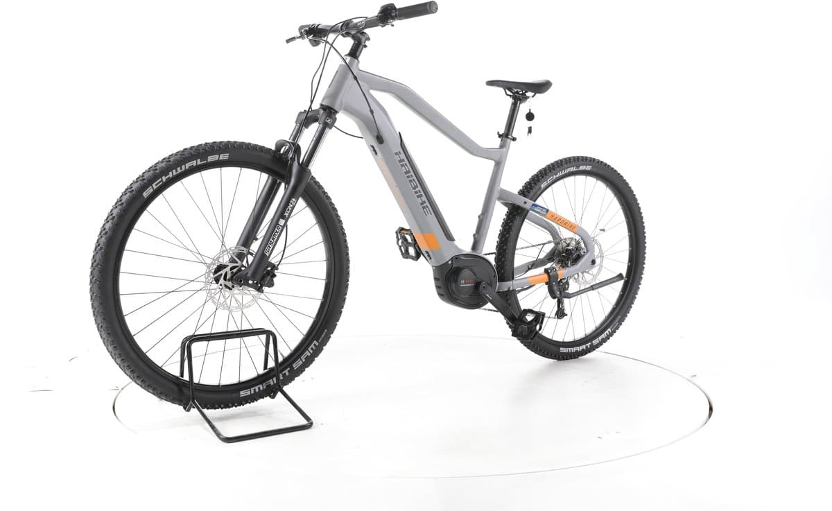 Haibike Hardnine 4 Elektrische hardtail mountainbike Bosch Accu 400Wh 29" grijs thumbnail 7