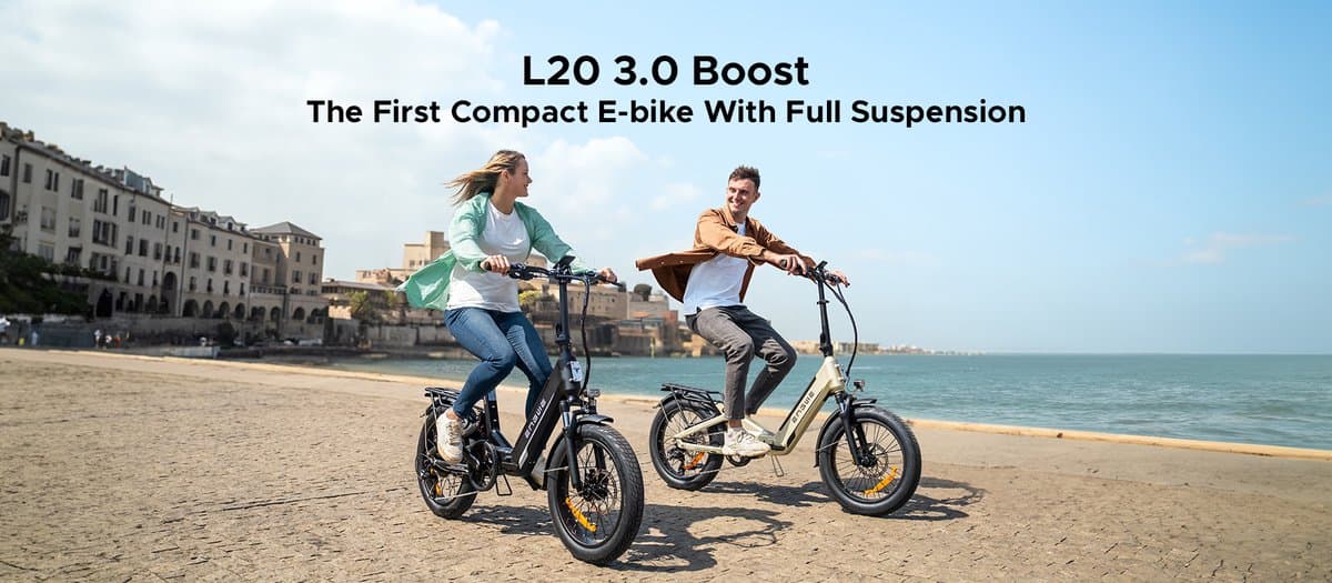 ENGWE L20 3.0 Boost E-Bike -20 inch - 85km actieradius - 250W motor - zwart thumbnail 3