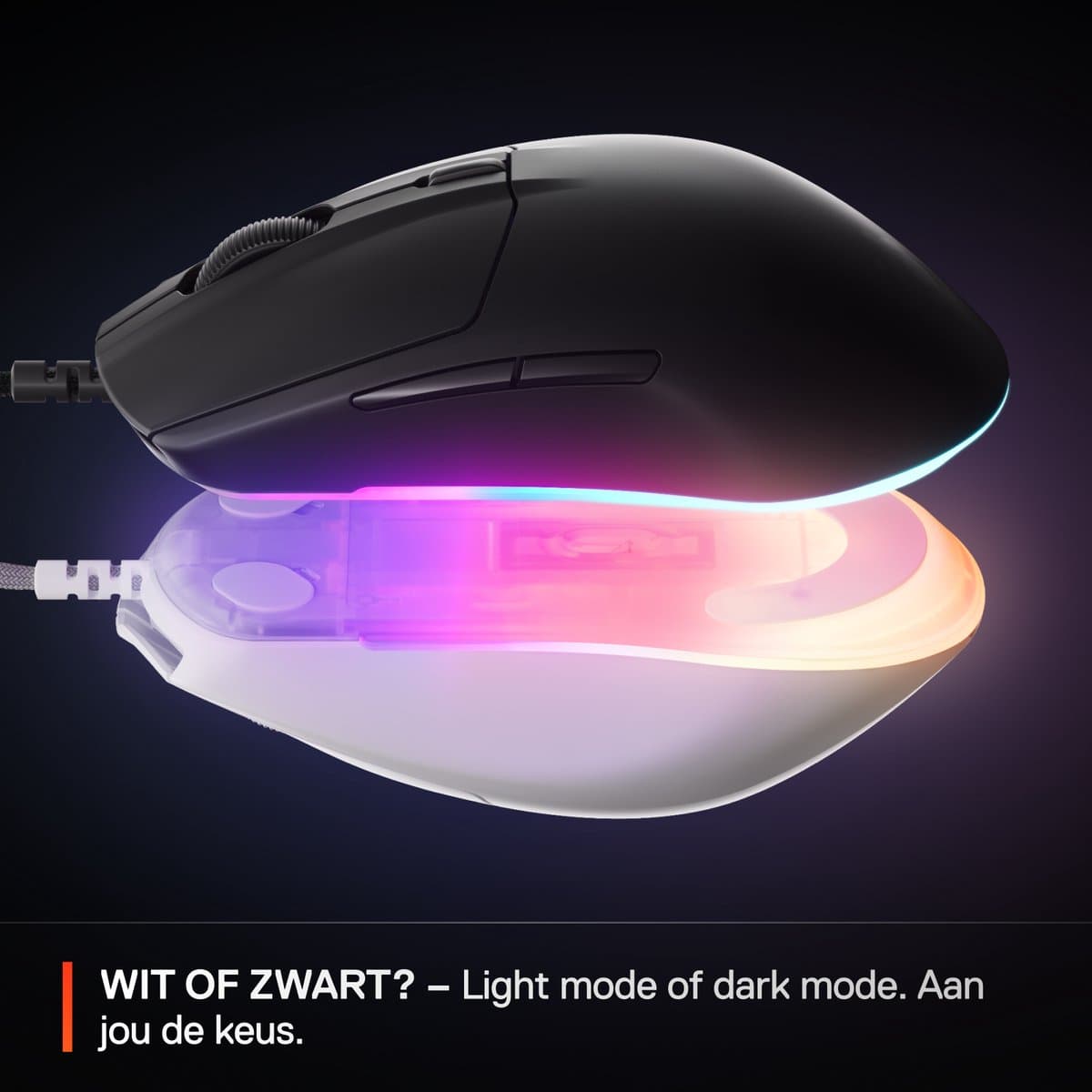 SteelSeries Rival 3 Gen 2 - Bedrade Gaming Muis - 3-zone RGB - Wit thumbnail 8