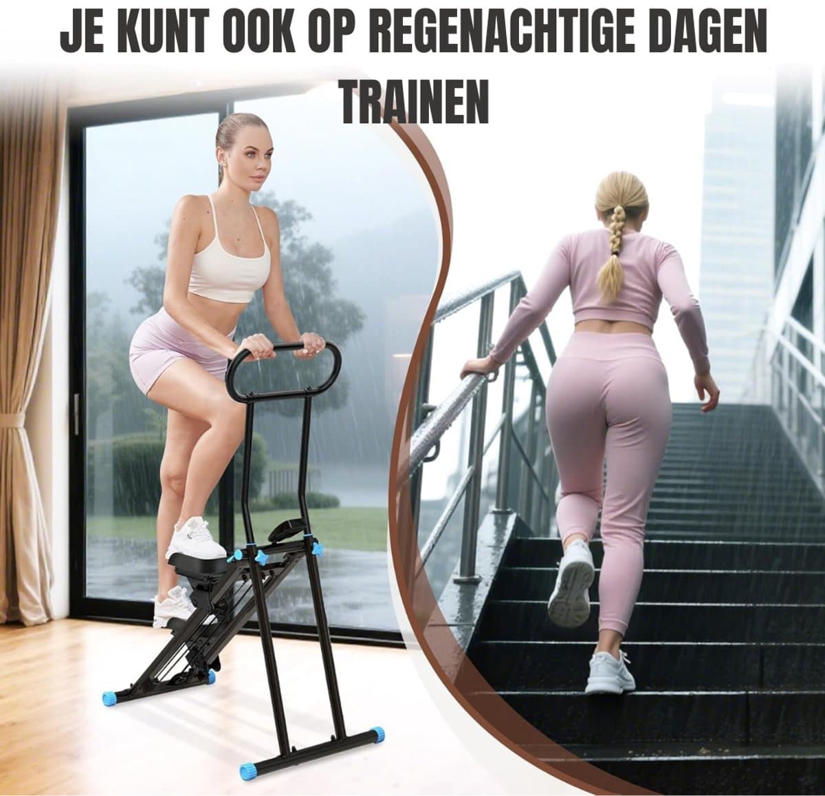 QORA® Crosstrainer - Crosstrainers - Crosstrainer Fitness - Zwart - 135cm x 56cm x 25cm thumbnail 4