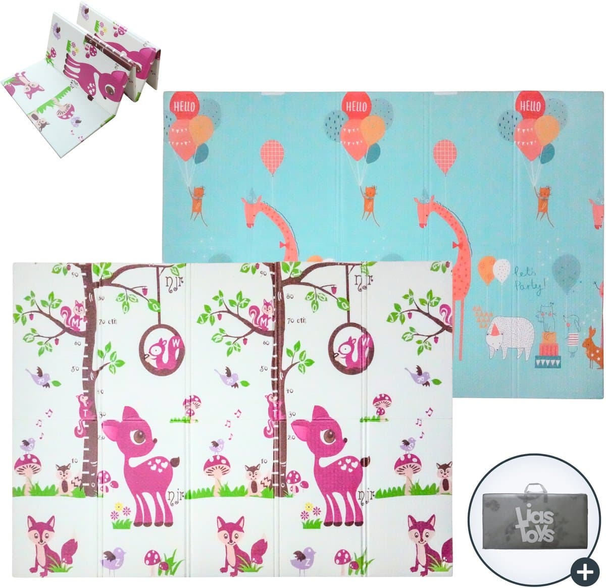 Speelmat Baby 200x150cm - Zachte Foam Mat met Antislip