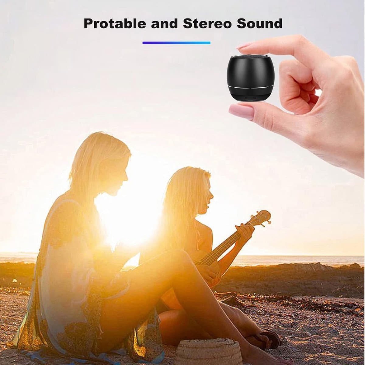 Portable Portable Bluetooth Speaker - Mini 3x4cm - 6 uur speeltijd thumbnail 3
