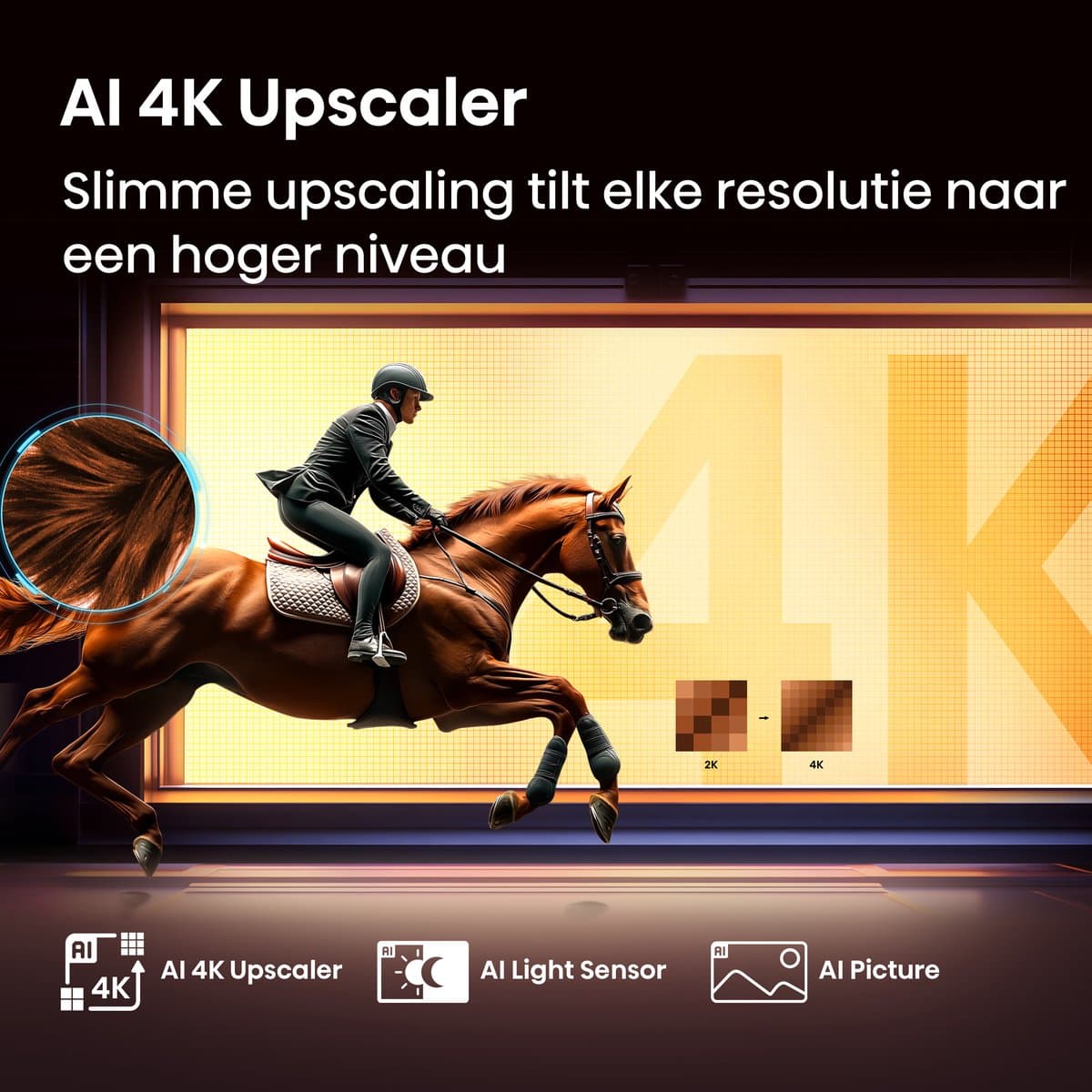 Hisense 75E7Q - 75 inch - 4K QLED - 2025 - Smart TV thumbnail 8
