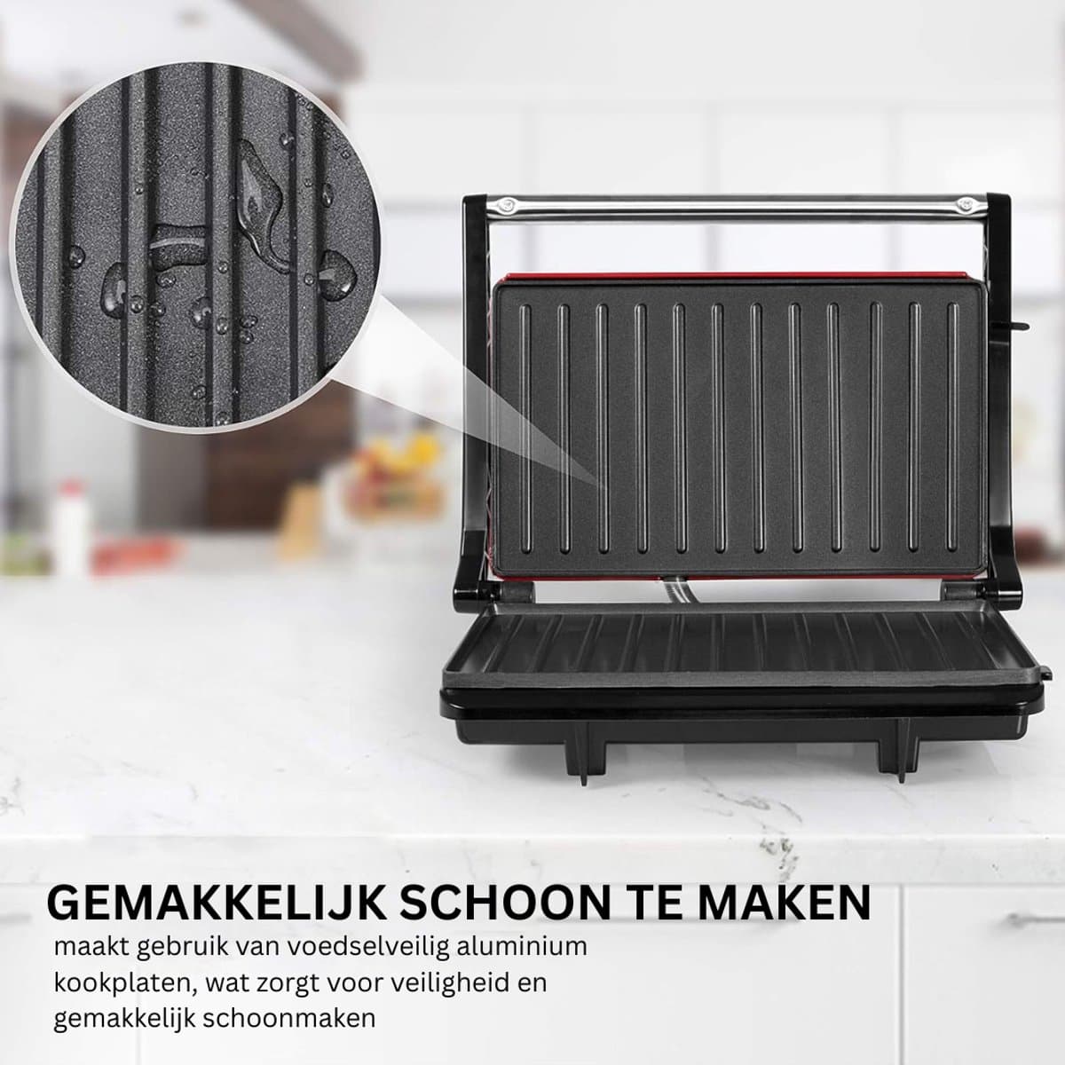 DailySupplies® Tosti Apparaat - Panini Grill - Contactgrill thumbnail 7