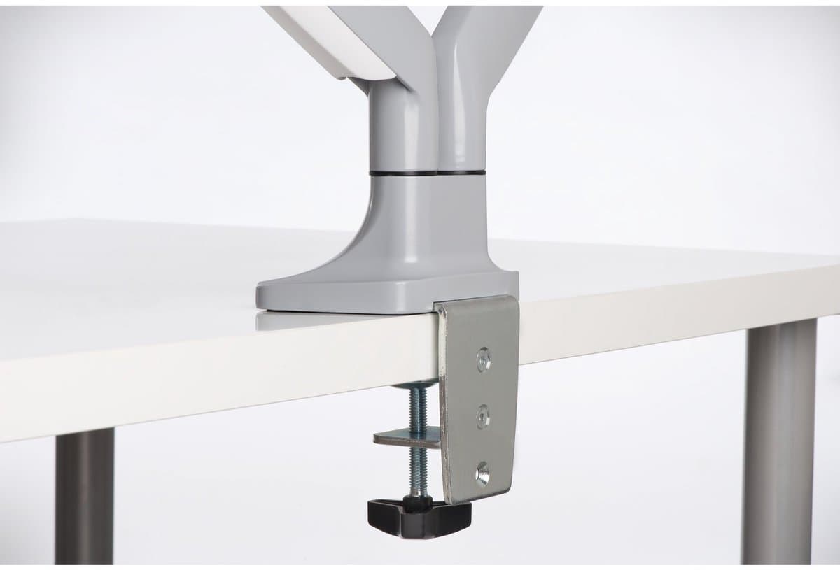 Kensington SmartFit One-Touch Dubbele Monitor arm - Voor 2 Schermen - In Hoogte Verstelbaar - Voor 13 - 32" & tot 9 KG - Grijs thumbnail 5