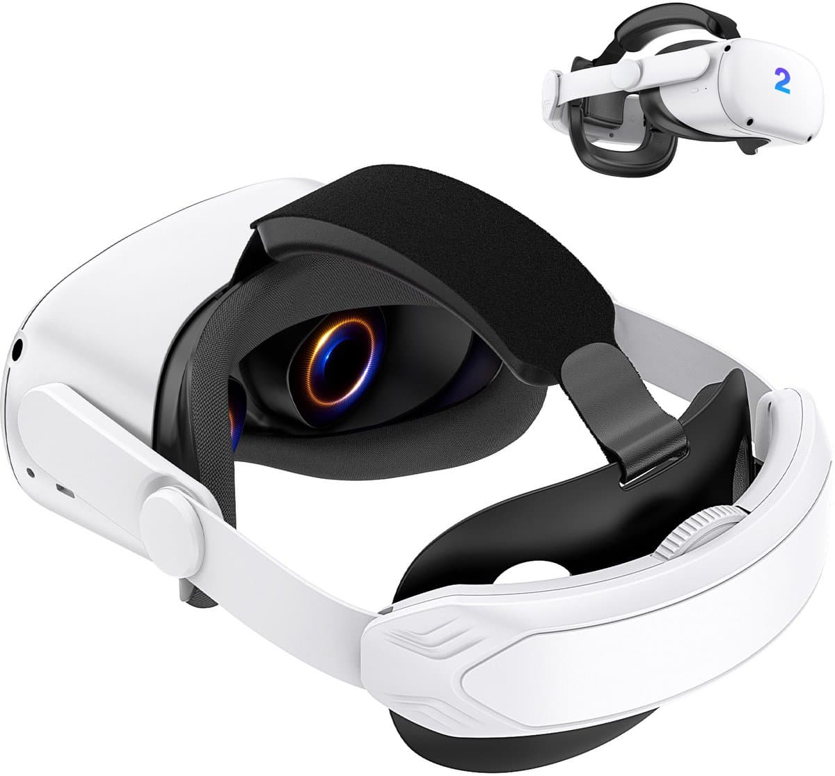 Geschikt voorMeta/Oculus Quest 2 comfortabele hoofdband VR smart accessoires thumbnail 3
